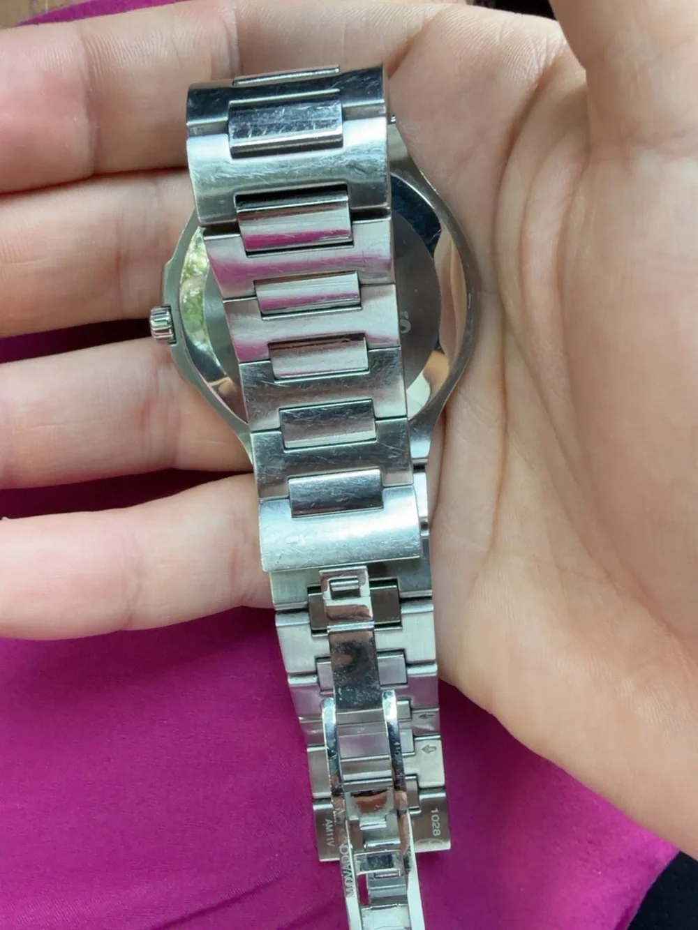Movado Swiss Stainless Steel Black Dial Watch
